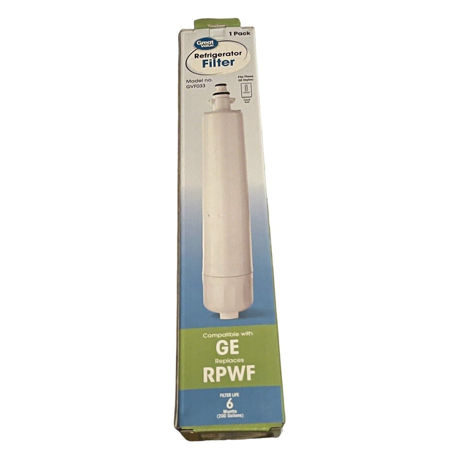 Great Value Refrigerator Water Filter Replaces Ge Model RPWF 6months 300 gallons