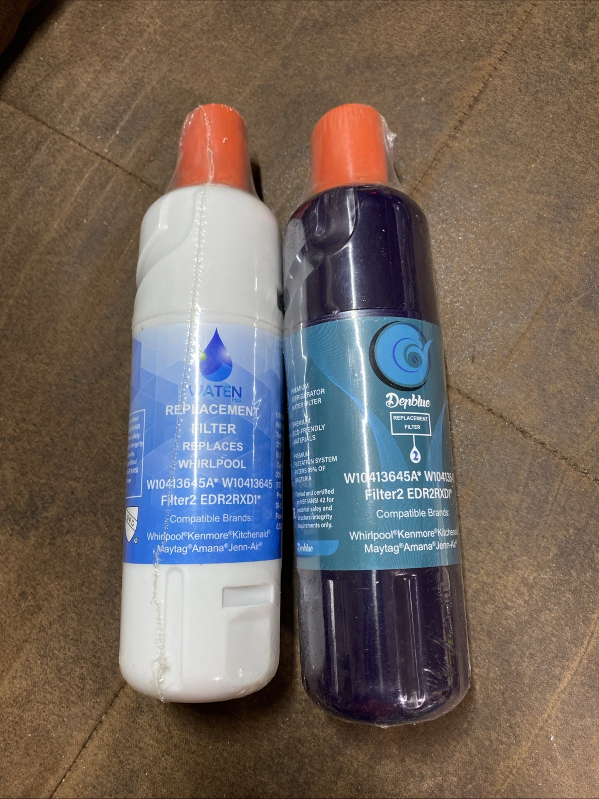 Sealed 2x W10413²645A EDR2²RXD1 Filter 2 9082 Refrigerator Ice Replacements