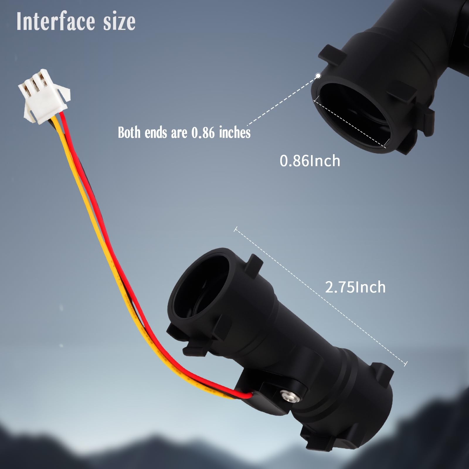 Water Flow Sensor Compatible with CAMPLUX Ranein Recpro Girard FOGATTI Gray