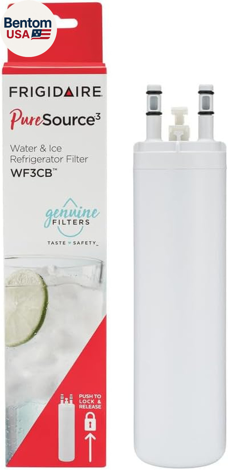 Frigidaire WF3CB Puresource3 Refrigerator Water Filter, White, 1 Count (Pack of