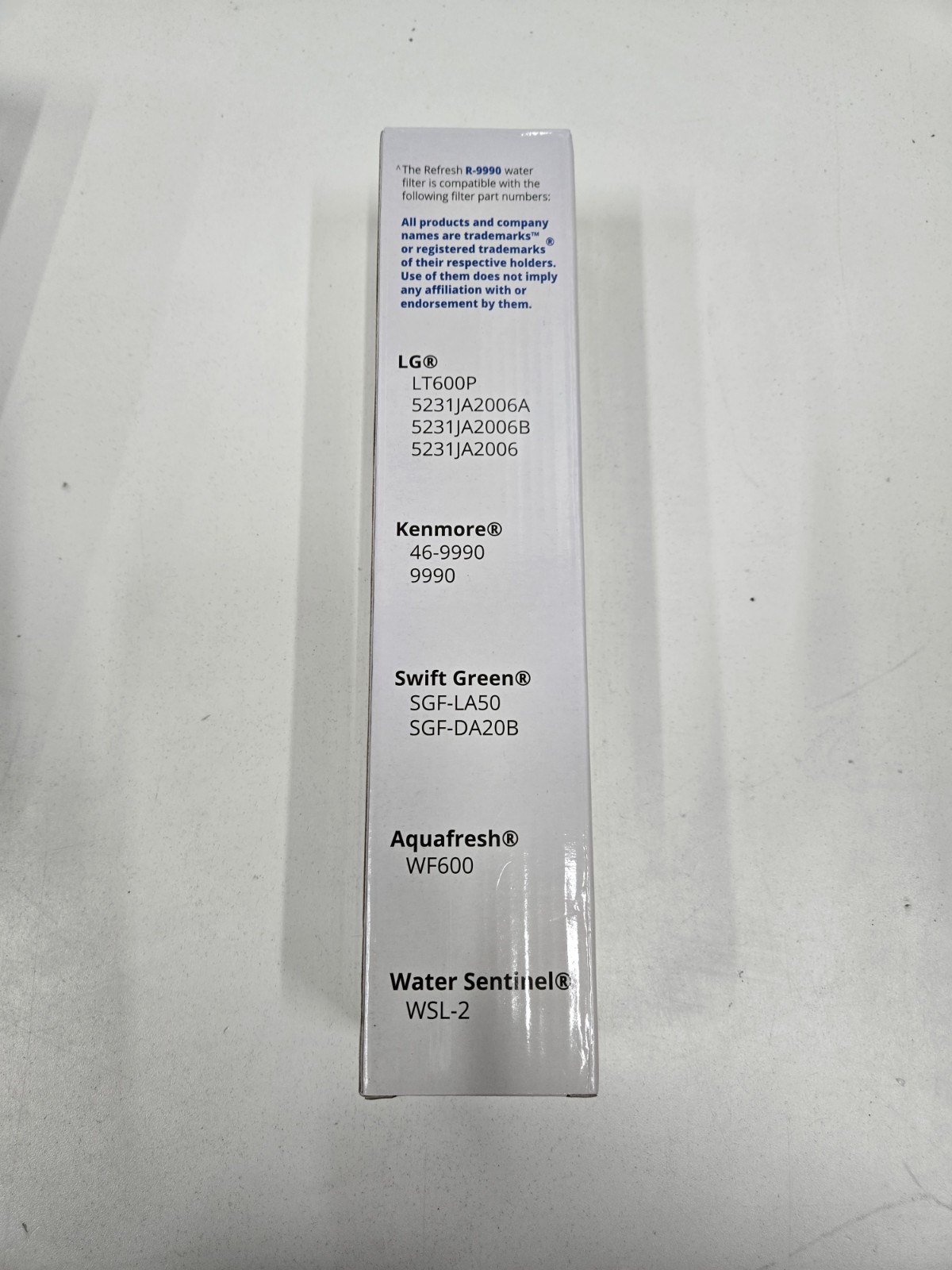 (2) Refresh Refrigerator Water Filter R-9990