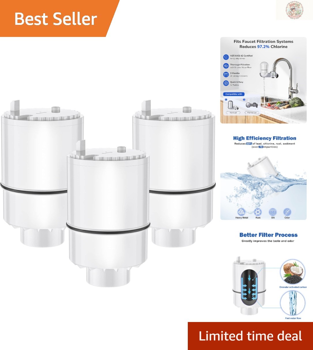 3 Count Advanced PUR Water Filters – Eliminate 70+ Contaminants Efficiently