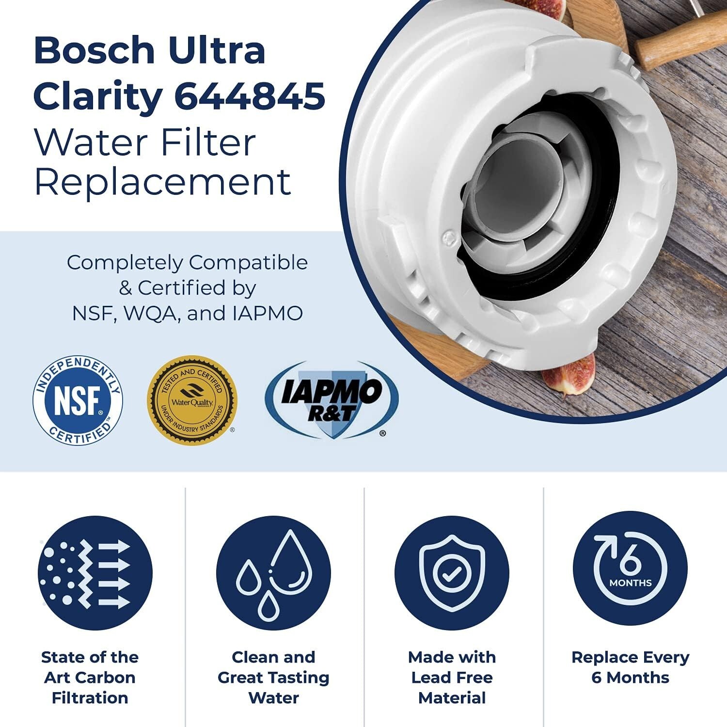3 PACK *NEW* Pureline PL-2500 Refrigerator Water Filter For BOSCH HAIER MIELE