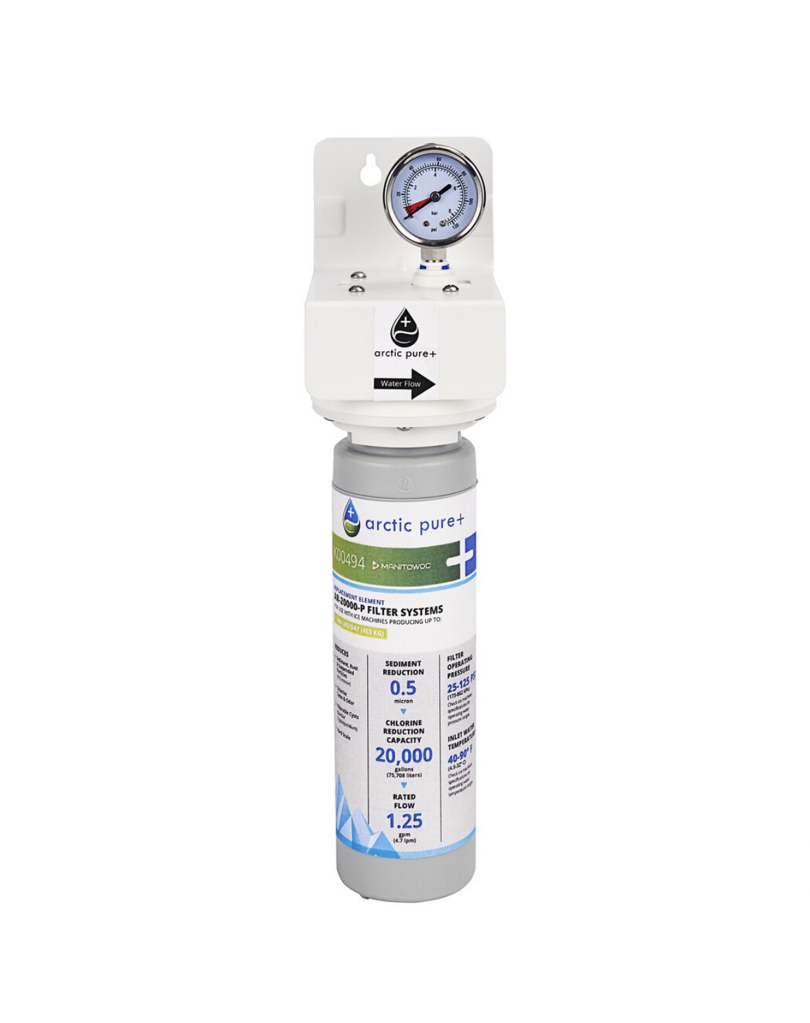 Manitowoc Ar-20000-P Ice Machine Filter System,0.5 Micron
