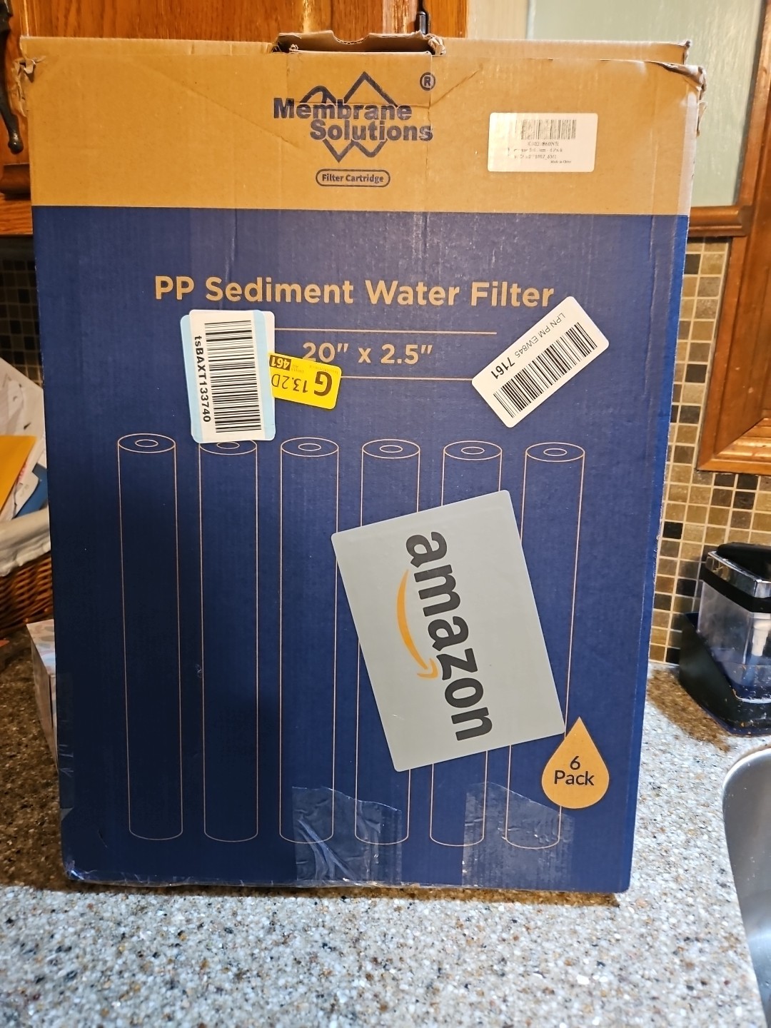 5 Micron 20 x 2.5 Inch Whole House Sediment Water Filter 6 Pack