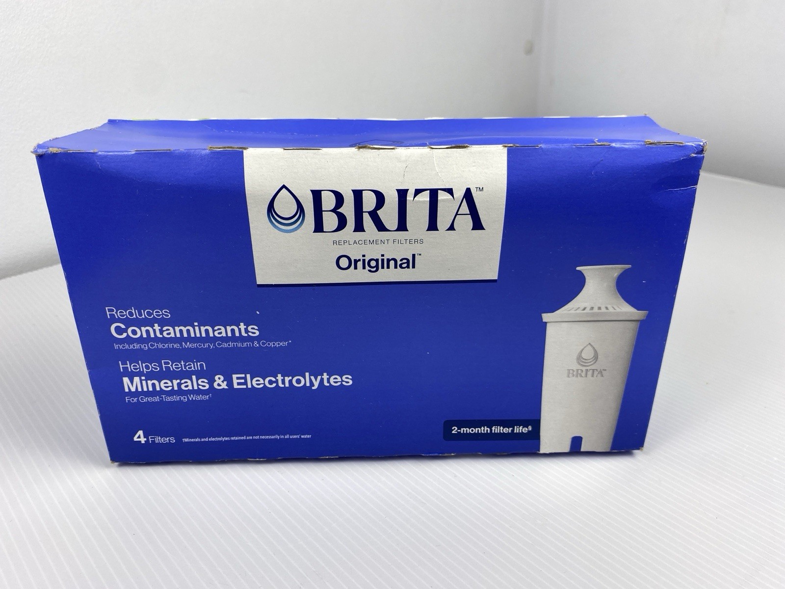 New Sealed Brita Original Replacement Water Filters Water Pitchers 4 Count