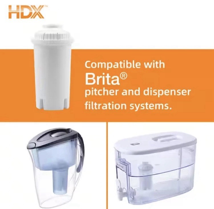 HDX Water Pitcher Replacement Water Filter Cartridges BPA Free 8-Pack