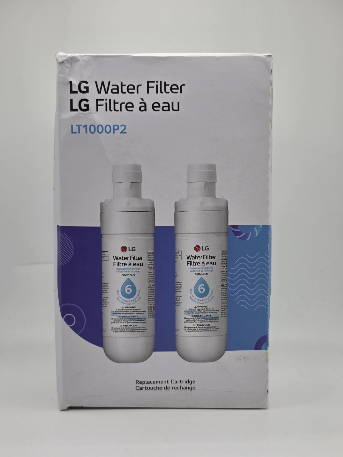 LG LT1000P2 6-Month / 200 Gallon Refrigerator Replacement Water Filter (2 PACK)