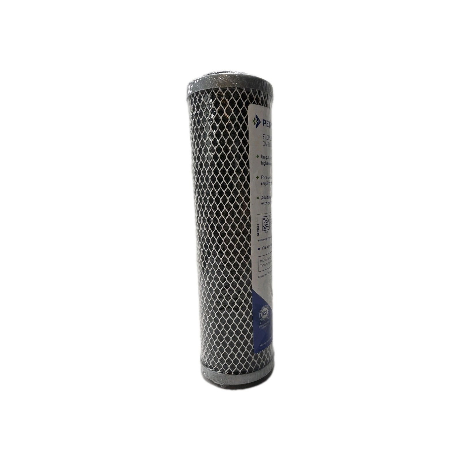 Pentek FLOPLUS-10 0.5 Micron 10 x 2.5 Whole House Carbon Block Water Filter