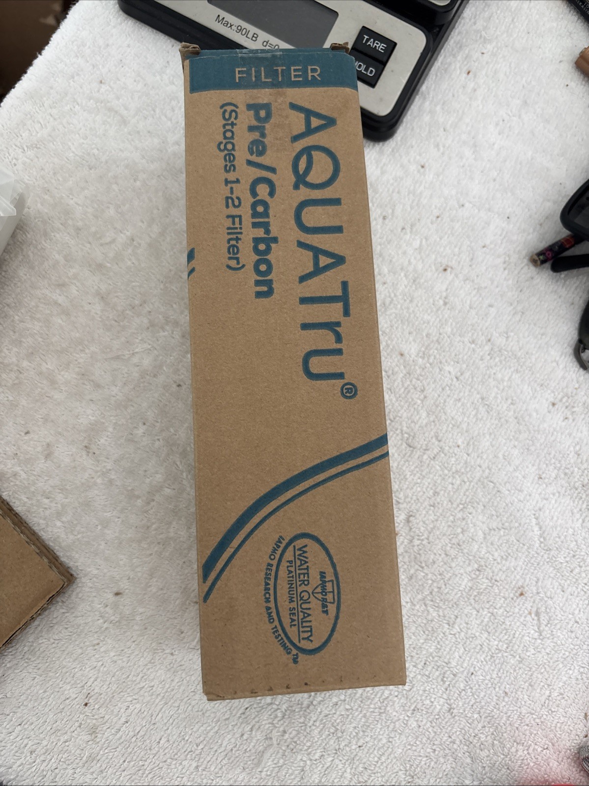 AquaTru Pre Carbon Water Filter Stages 1-2 Filter AT2001 Sealed Filter New