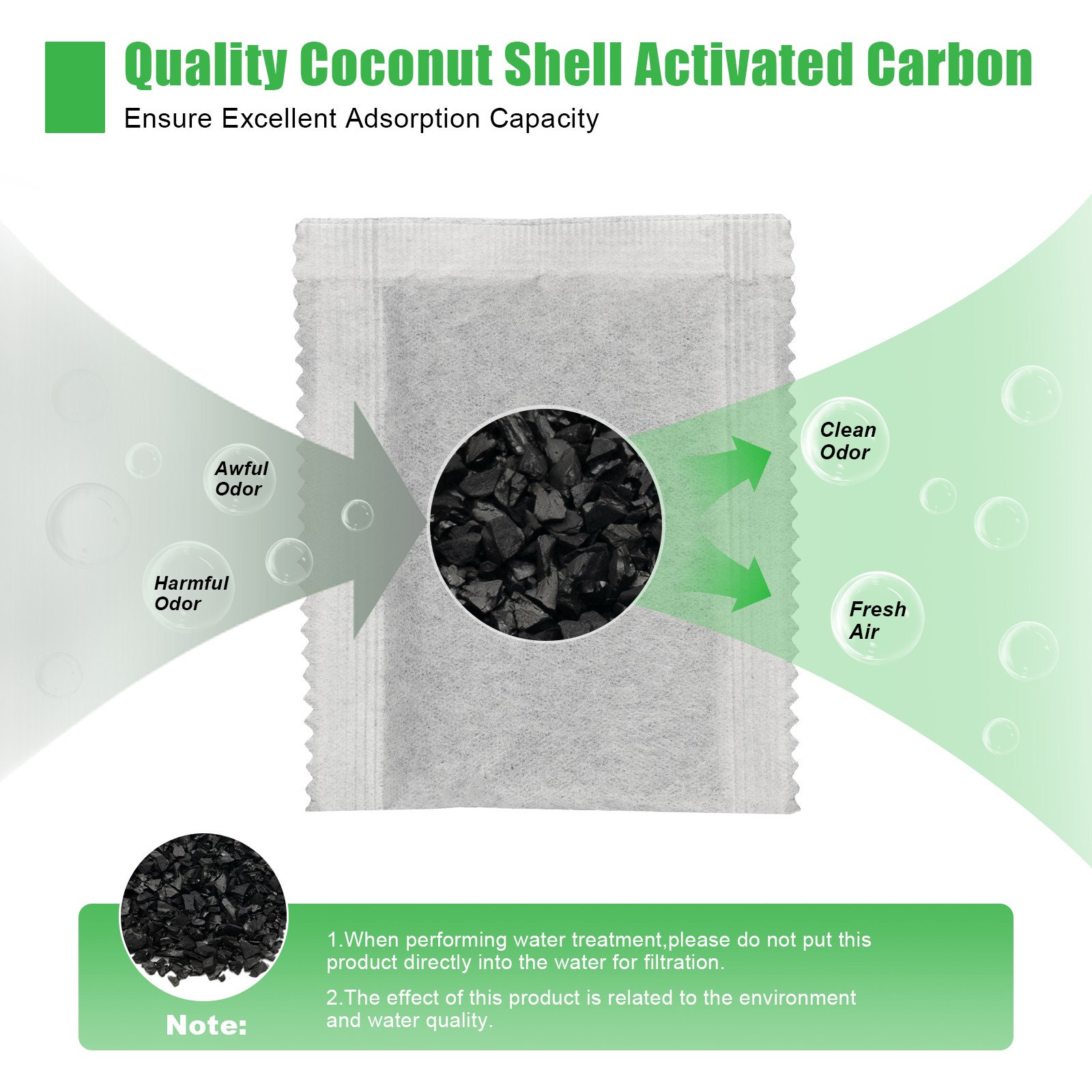 Activated Charcoal Carbon Filter in 20 Bags Packs For Pure Water Distiller SALE