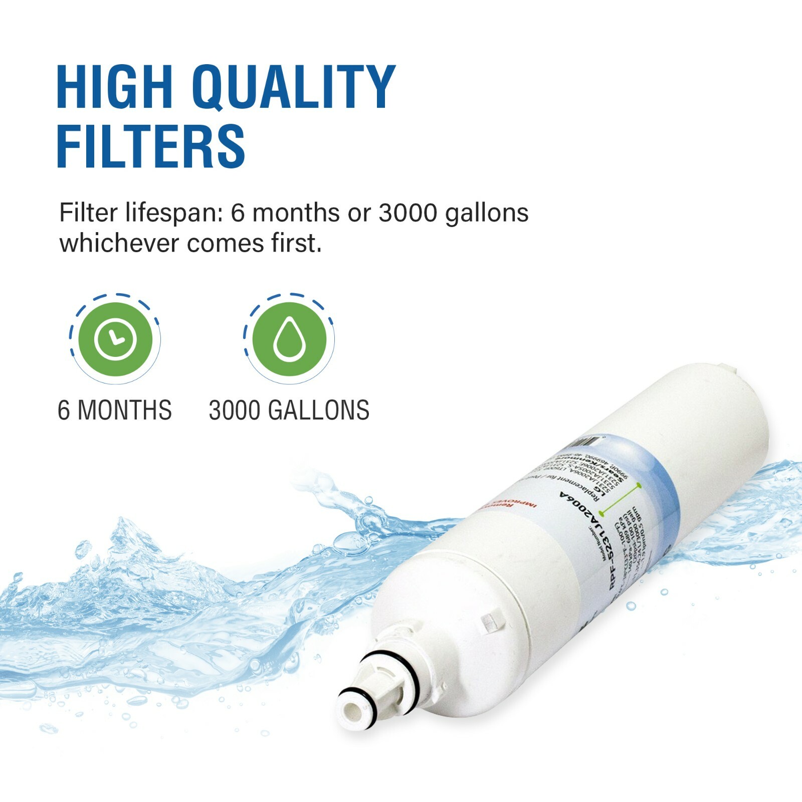 Fits Kenmore 469990 Replacement Refrigerator Water Filter RPF-5231JA2006A(1Pack)
