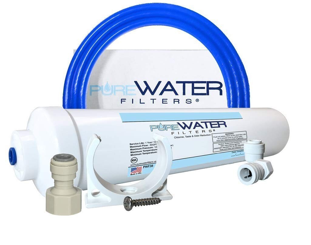 Under Sink Water Filter Kit for Kitchen Sinks and Bathroom Faucets, Made in USA