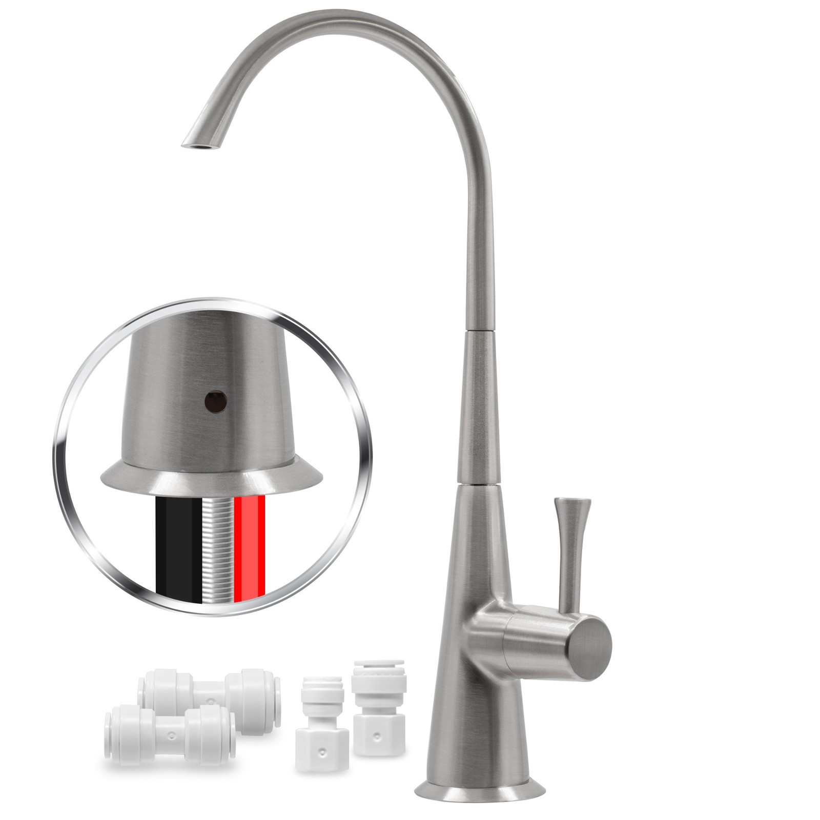 Airgap Water Filtration RO Faucet Contemporary Style. NSF Certified. FREE SHIP.