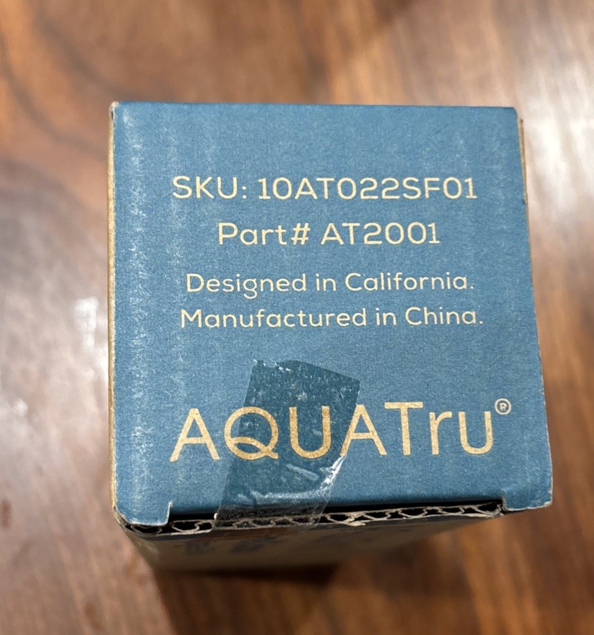 AquaTru Replacement Pre/Carbon Water Filter Stages 1-2 – # AT2001