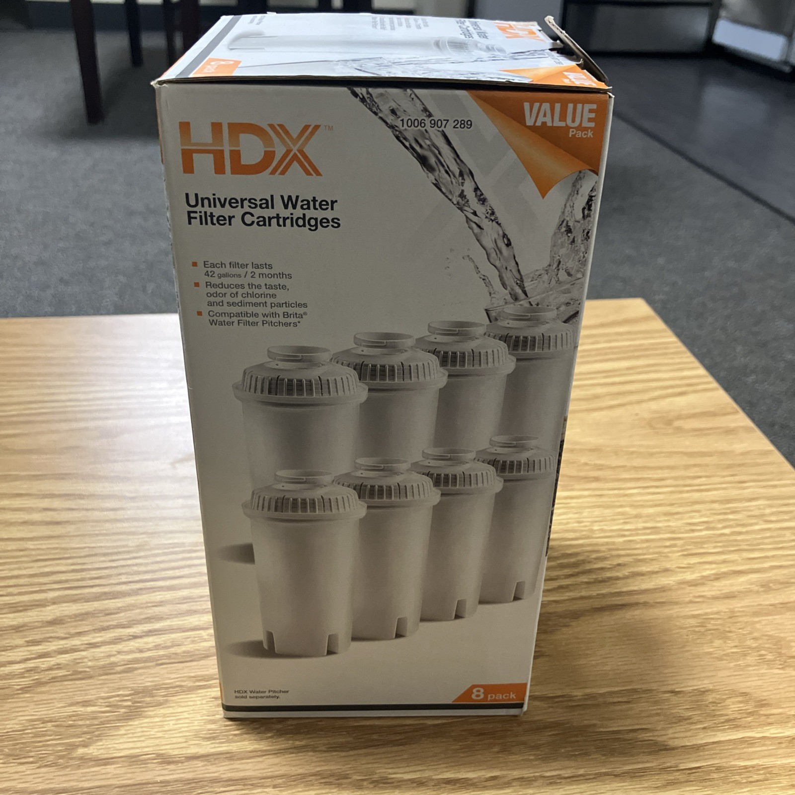 NEW HDX Water Pitcher Universal Replacment Water Filter Cartridges 6-Pack