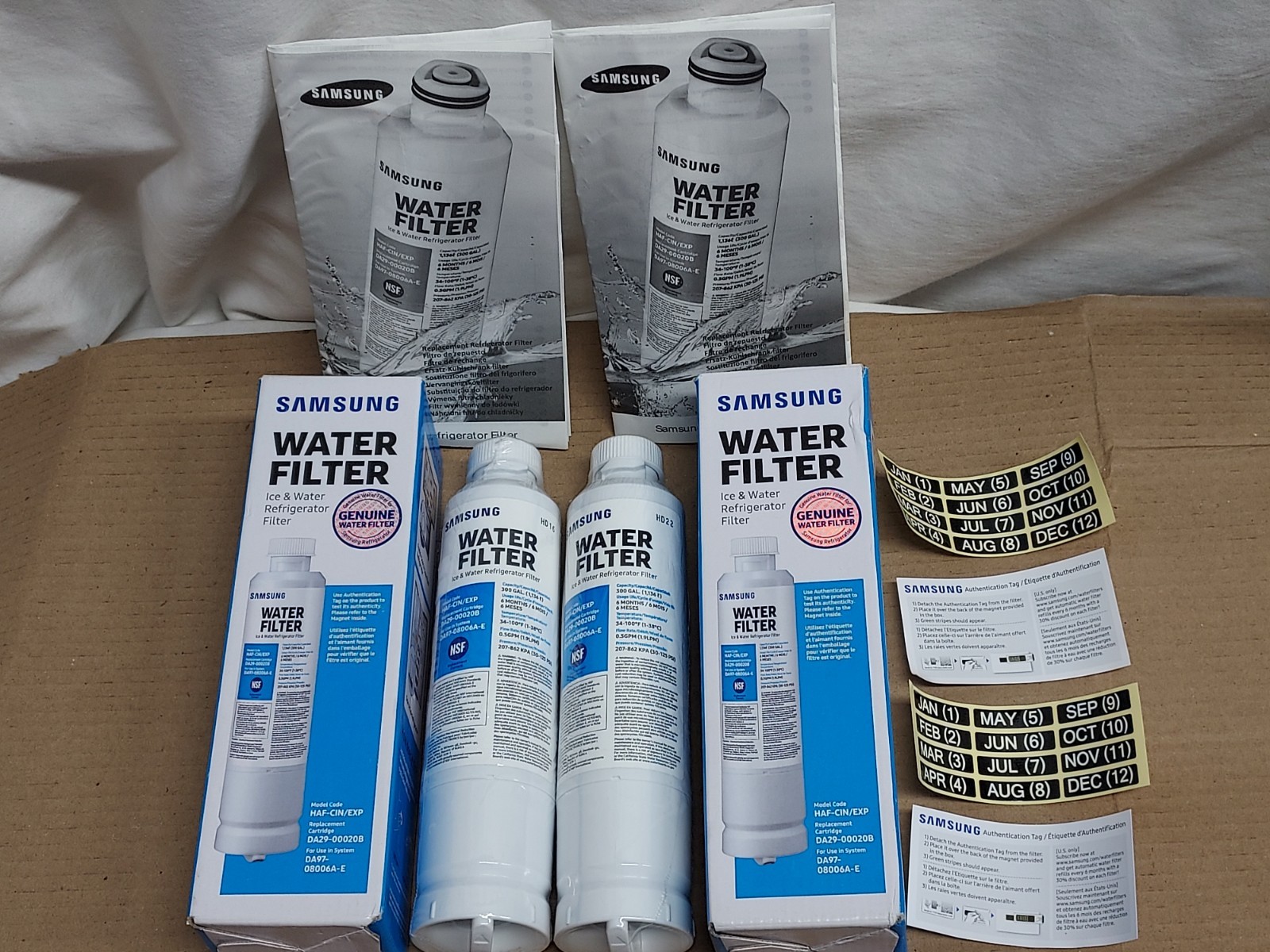 Samsung Refrigerator Water Filter 2pk HAF-CIN/EXP DA29-00020B DA97-08006A-E