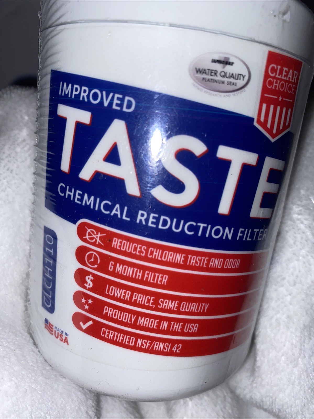 Clear Choice Improved Taste Chemical Reduction Filter