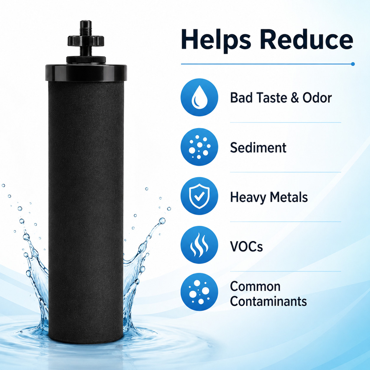 Black Berkey BB9-2 Water Filter Replacement Elements 2 | 4 | 8 Packs