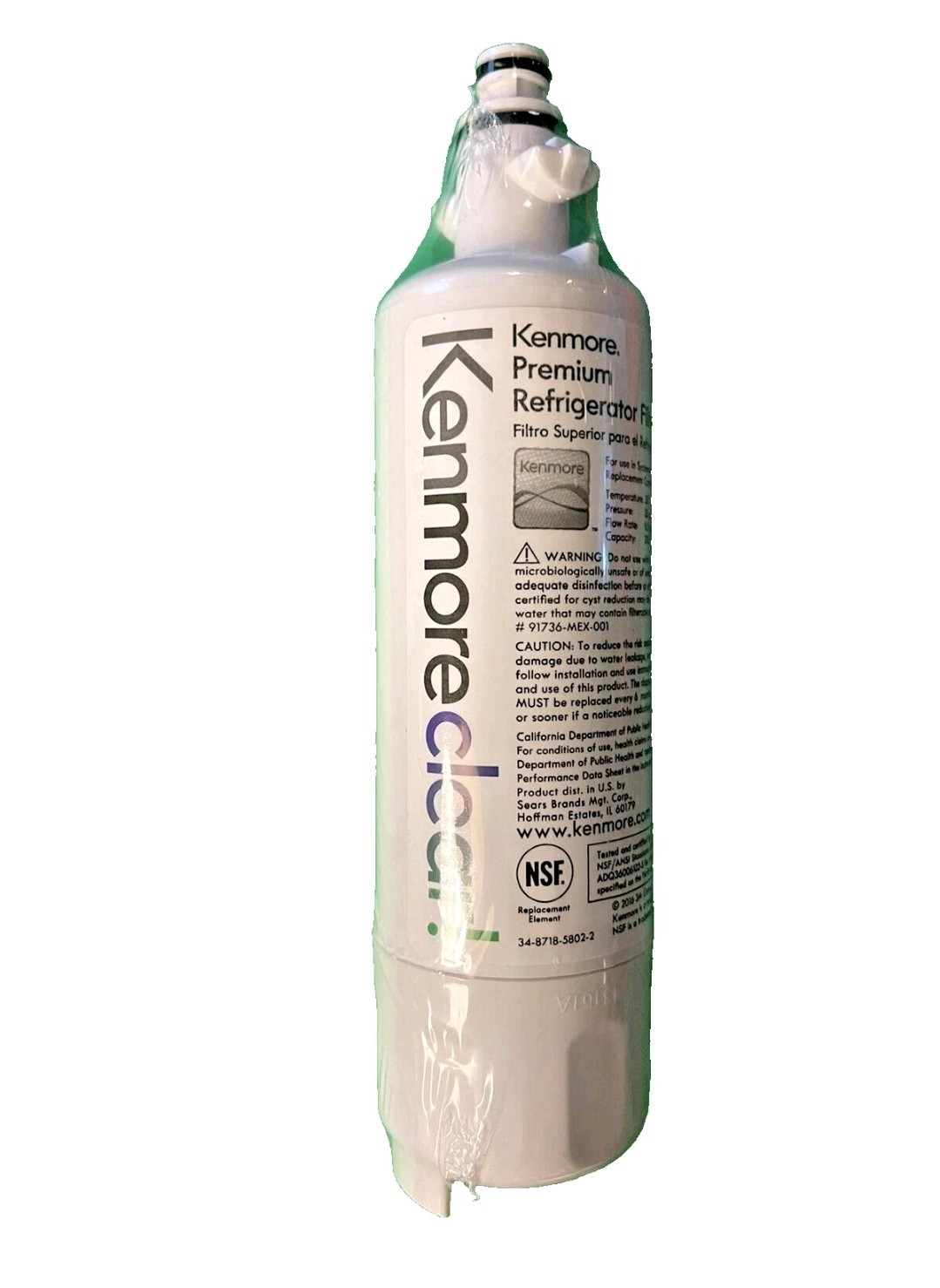 New Kenmore Clear Premium Refrigerator Filter 46 9690 – factory sealed