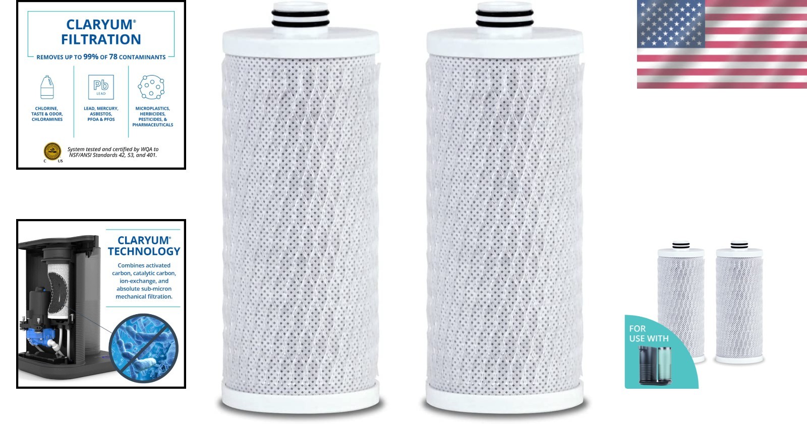 Filter Cartridge for Water Dispenser – 2 Pack