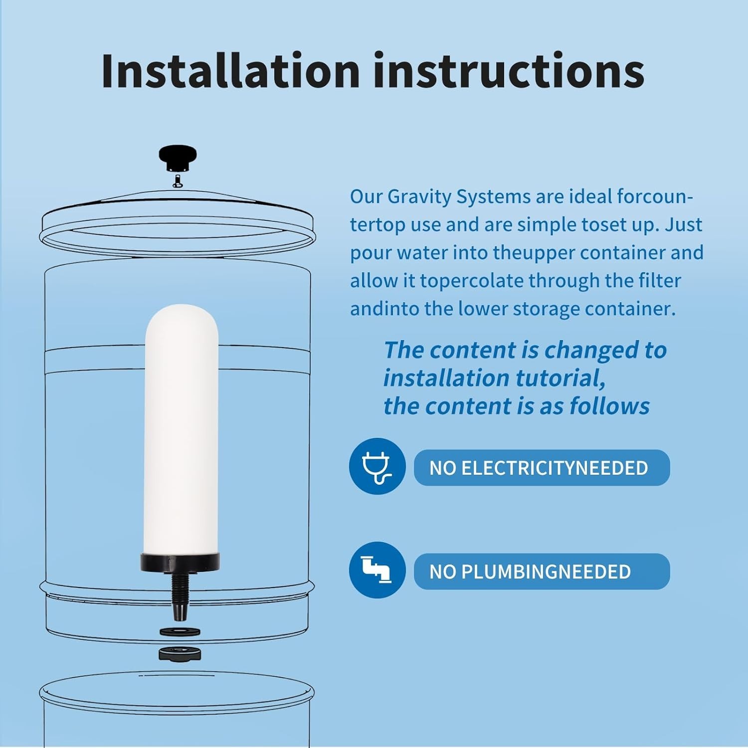 2 Pack 7″ Ceramic Water Filters with Activated Carbon – Superior Purification