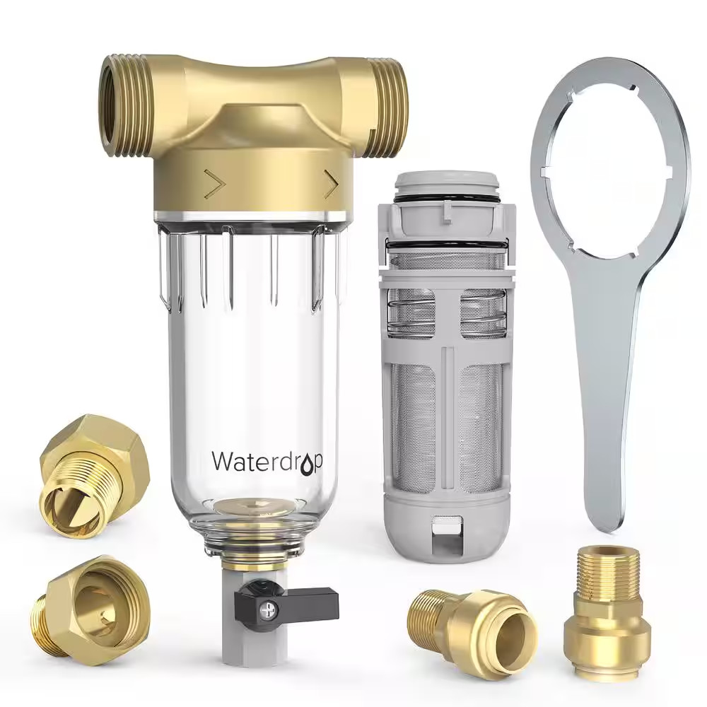 Whole House Spin down Sediment Water Filtration System, 20 GPM, 1 In. MNPT and 3