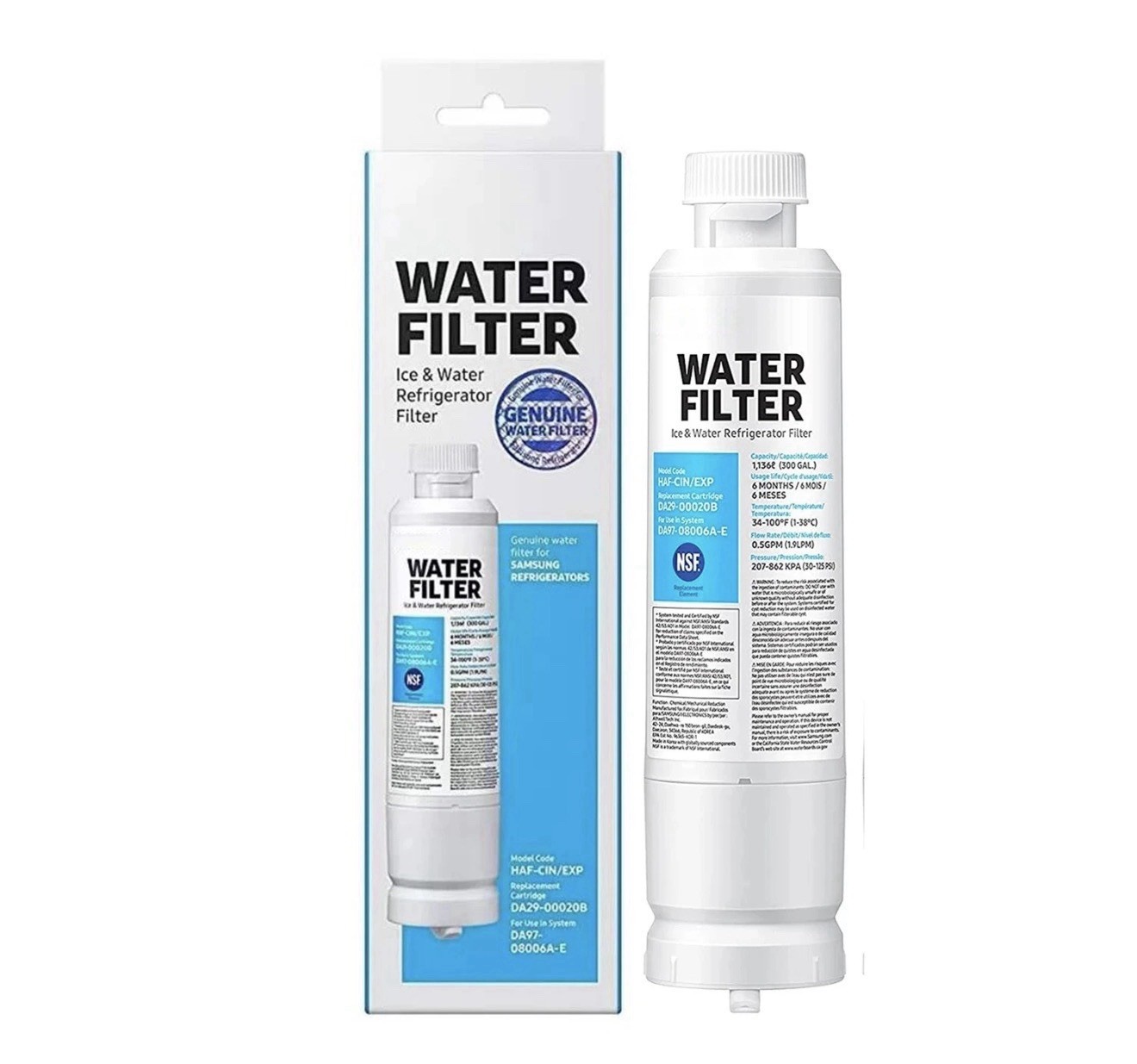 1Pack for Samsung DA29-00020B HAF-CIN/EXP Replacement Refrigerator Water Filter