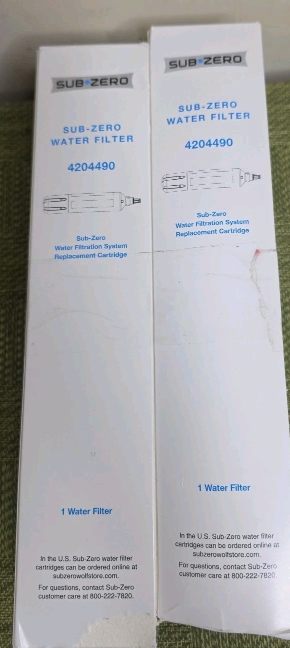 2 Packs SUB-ZERO 4204490 Refrigerator Water Filter New Sealed In Box