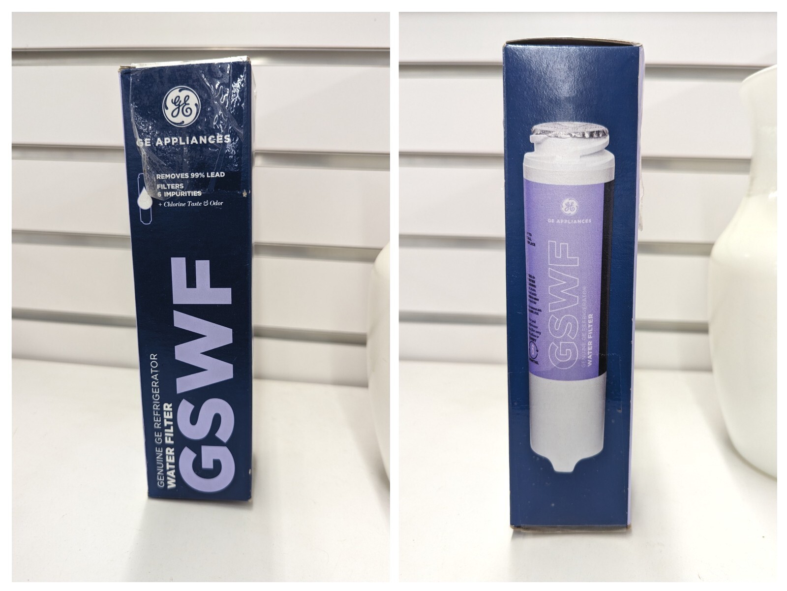 GE SmartWater GSWF Refrigerator Water Filter Replacement French Side By Side