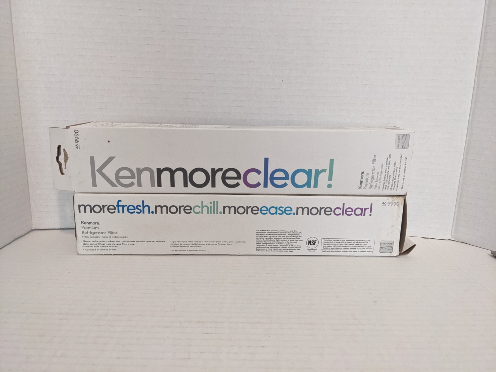 New Lot Of 2 Kenmore Clear Replacement Refrigerator Water Filter 46-9990 300 Gal