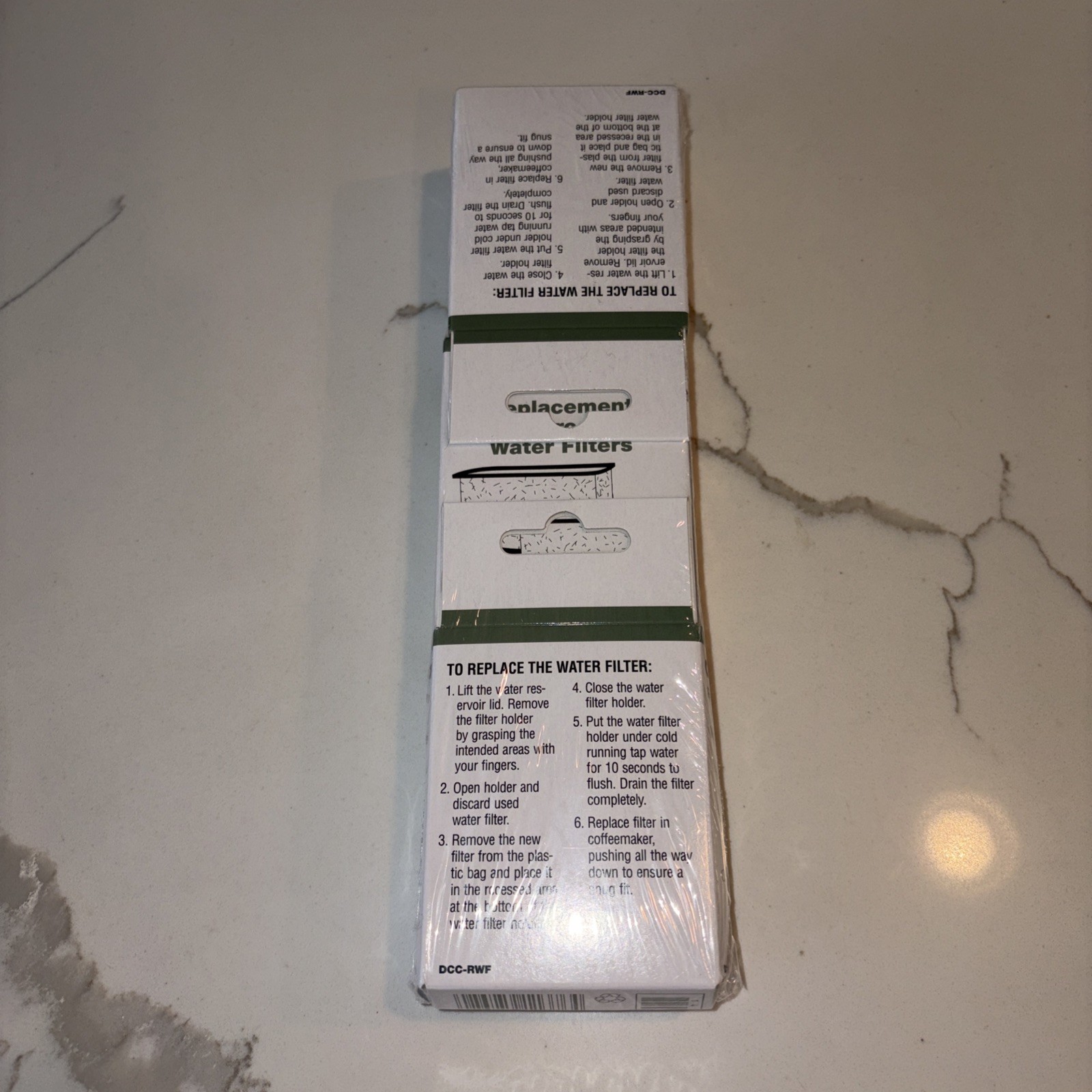Genuine Cuisinart Replacement Charcoal Water Filters 3 2-Packs 6 Total Filters