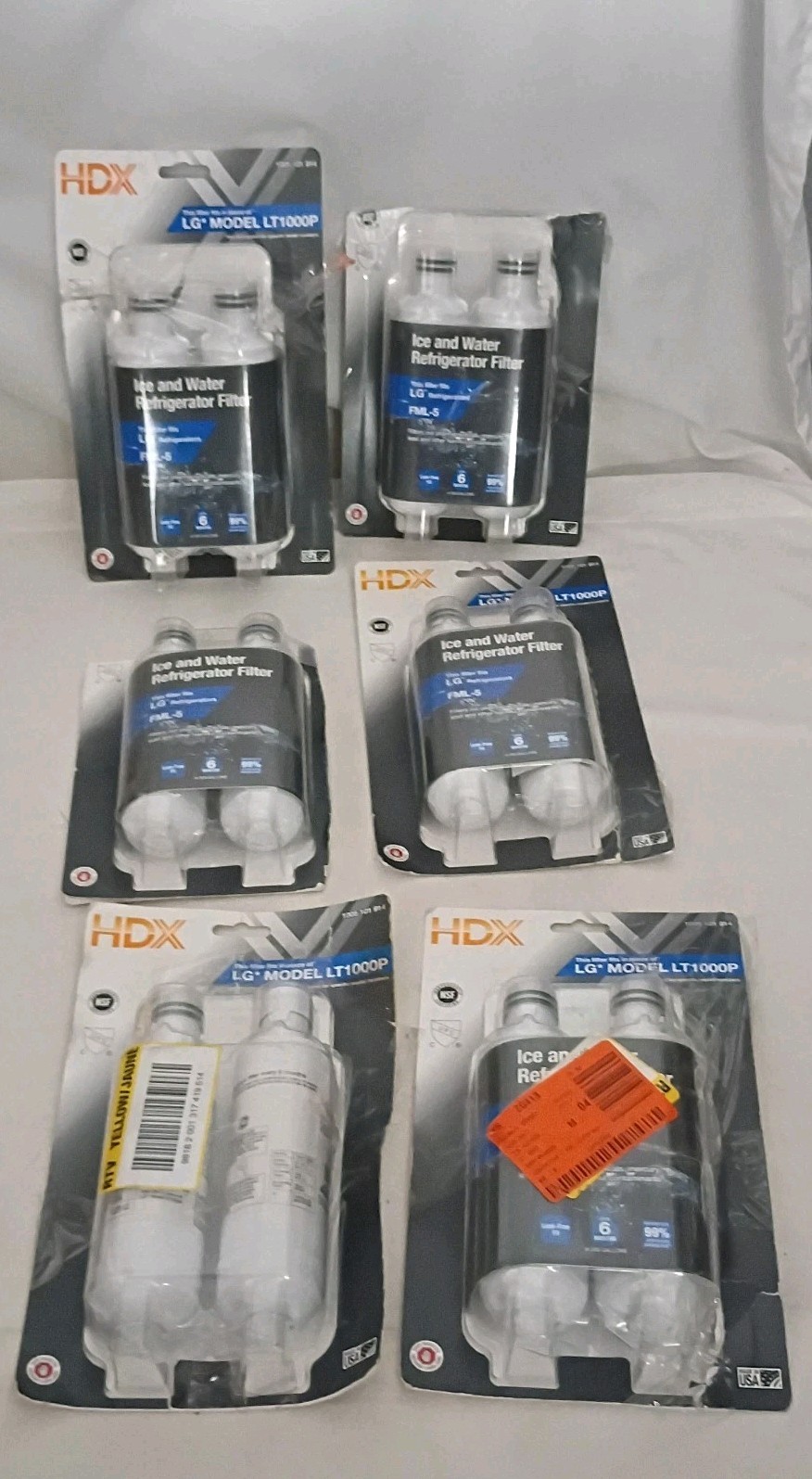 Replacement for LG Model LT1000P HDX FML-5-Open Box -6 Packs Of 2 (12 Filters)