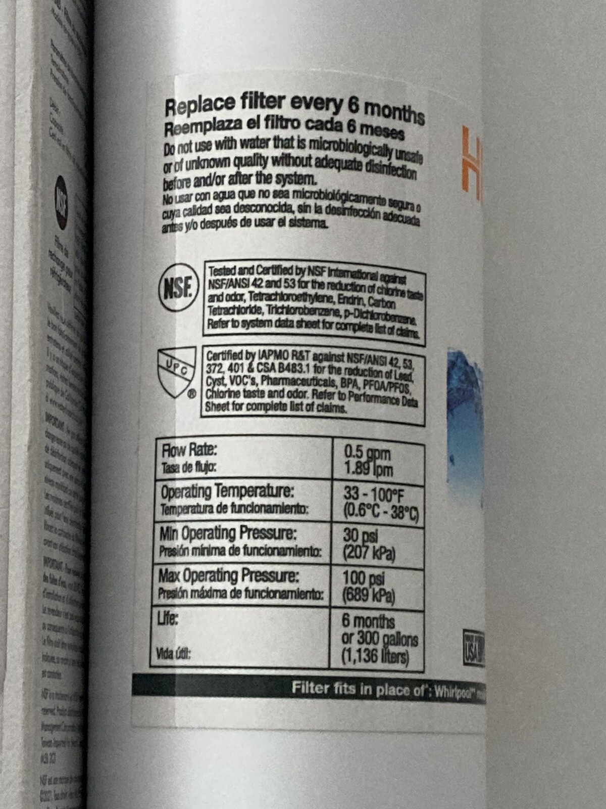 Kenmore 9085 Replacement Refrigerator Water Filter (469085)