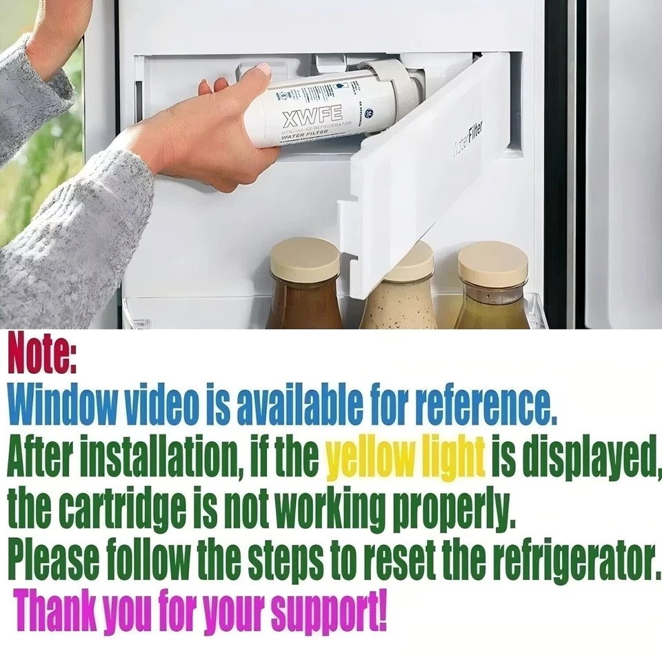 New GE XWFE Replacment Refrigerator Water Filter Without Chip