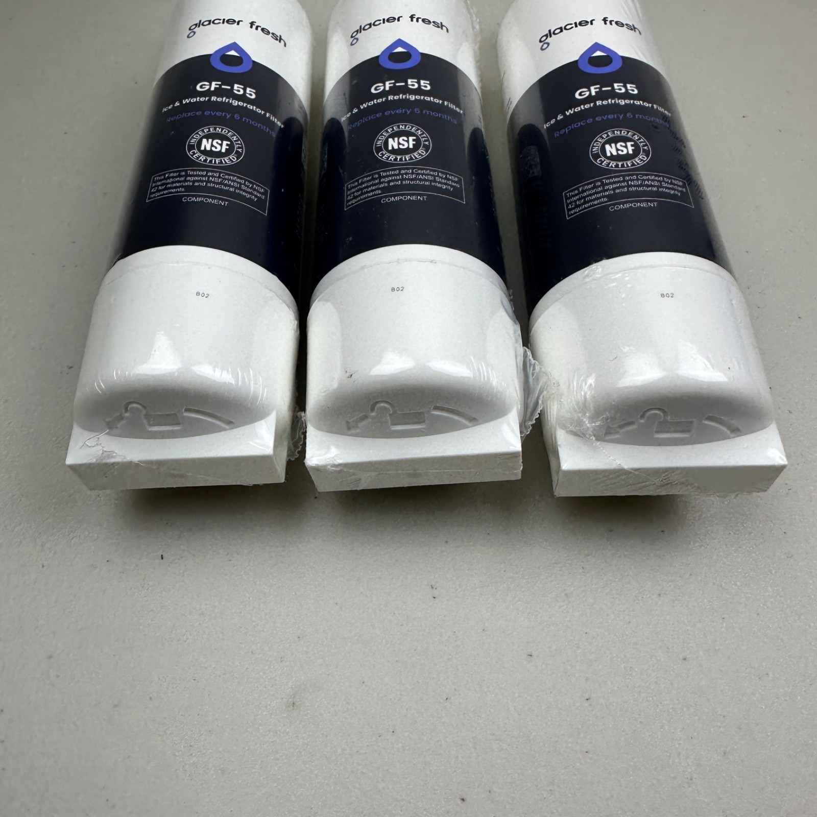 3 PACK GLACIER FRESH for Bosch 11025825 Ultra Clarity Pro Water Filter GF-55