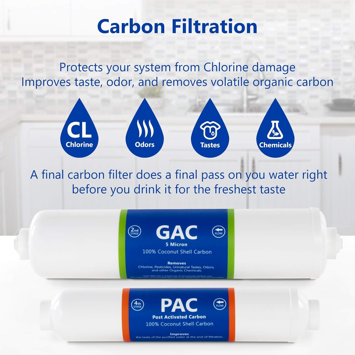 Express Water,Countertop Reverse Osmosis System Filter Set,12-months (7 Filters)