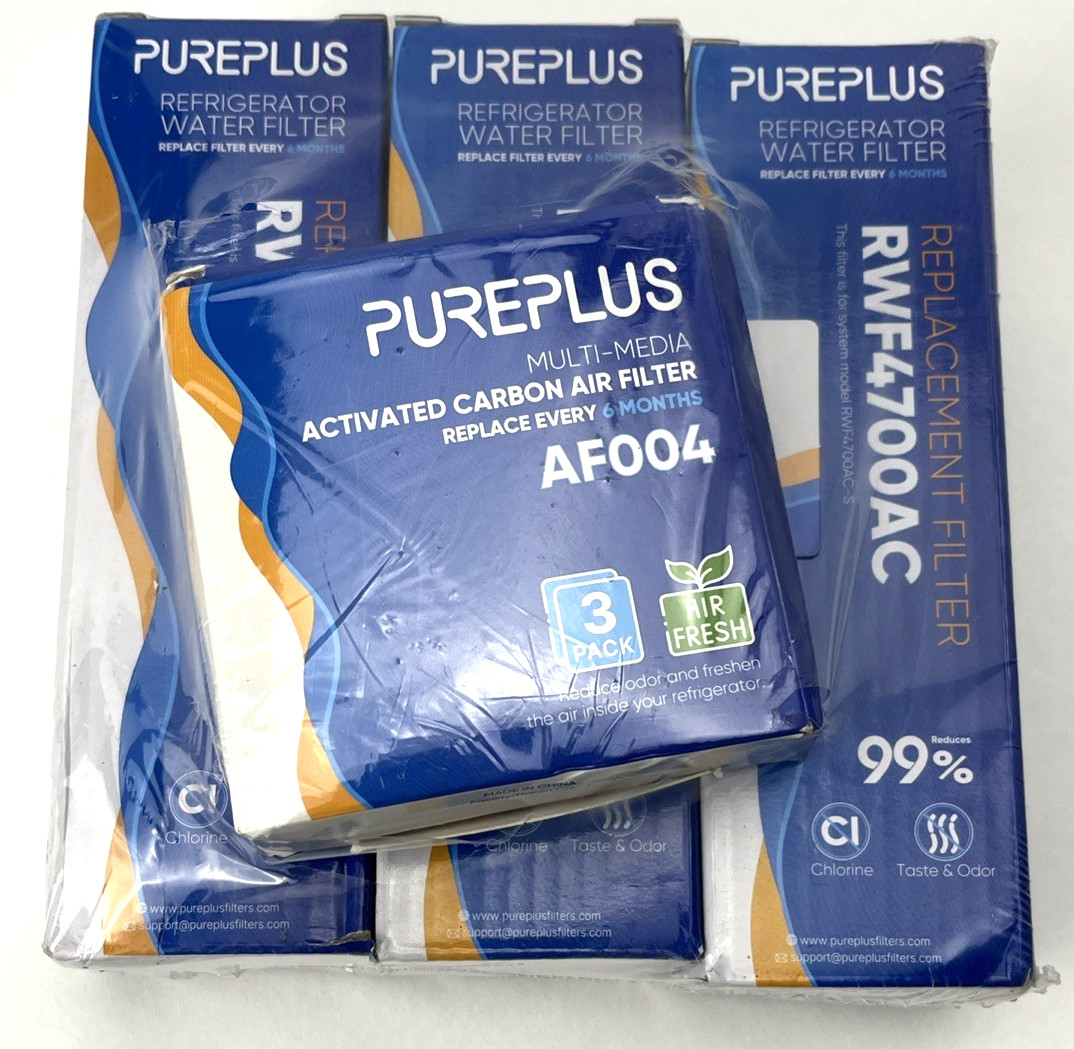 3-pk Pureplus Refrigerator Water Filter RWF4700AC +AF004 Bundle