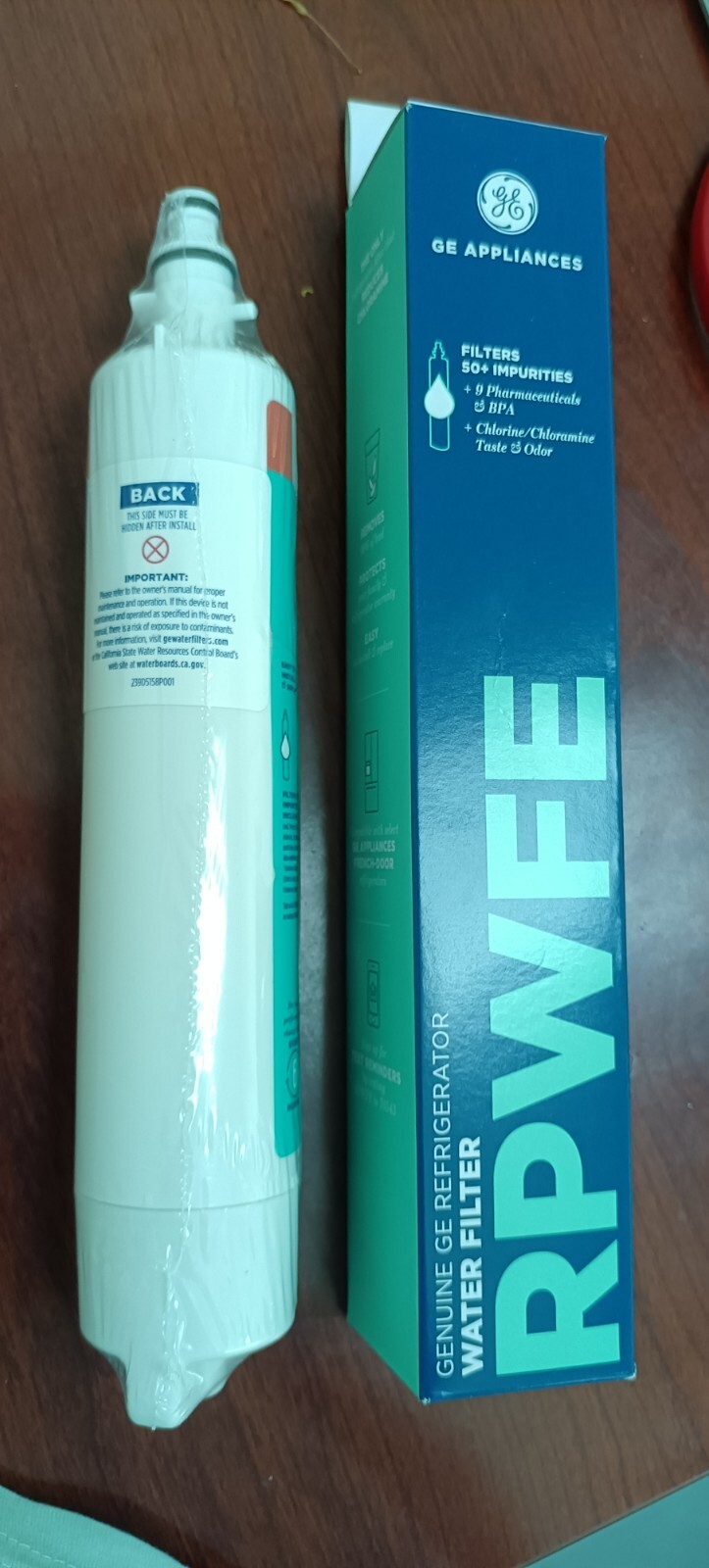 GE RPWFE Refrigerator Water Filter Household Fridge Cartridge Filter（No chip)