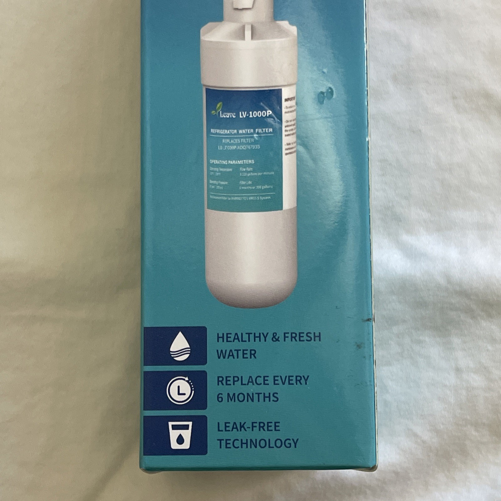 LOT of Leave Water Filter Replacments LV-1000P LG LT1000P ADQ747935 Premium NIB!