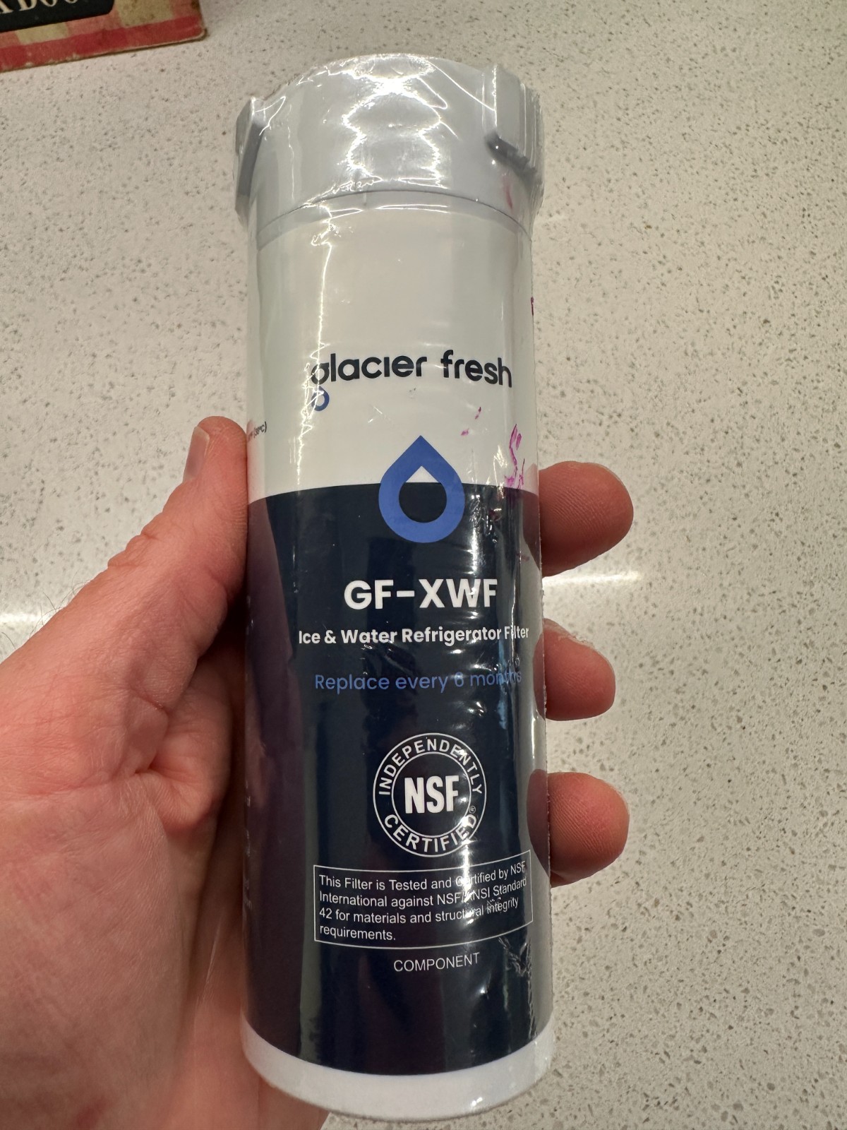 GLACIER FRESH GF-XWF Refrigerator Water Filter Sealed NIP